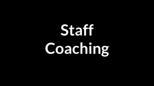 Staff Coaching